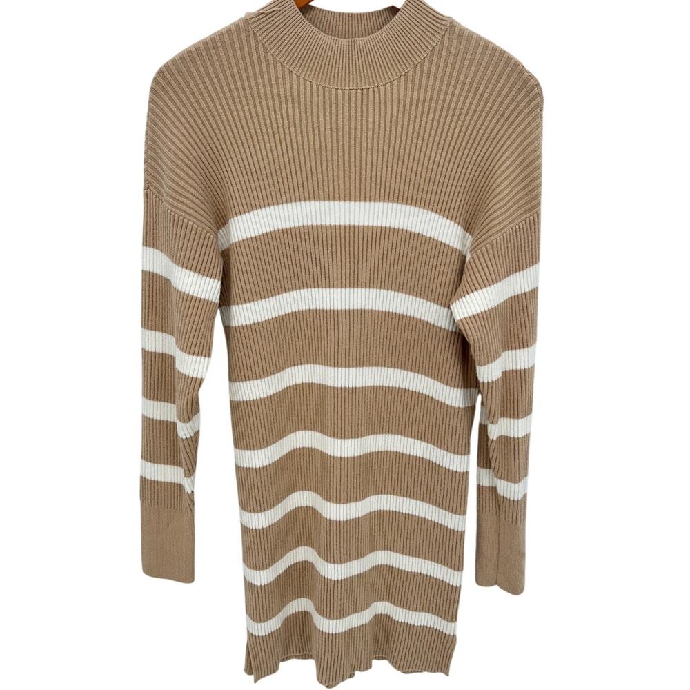 ABERCROMBIE & FITCH Soft AF Collection Long Sleeve Striped Sweater Dress // M